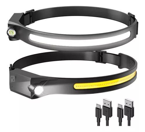 Lámpara De Cabeza Con Sensor Impermeable Recargable