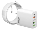 65w 5 En 1 Carga Rápida Cable Tipo C+cargador 1.5m Pd20w